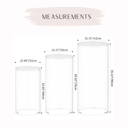 clear pillars