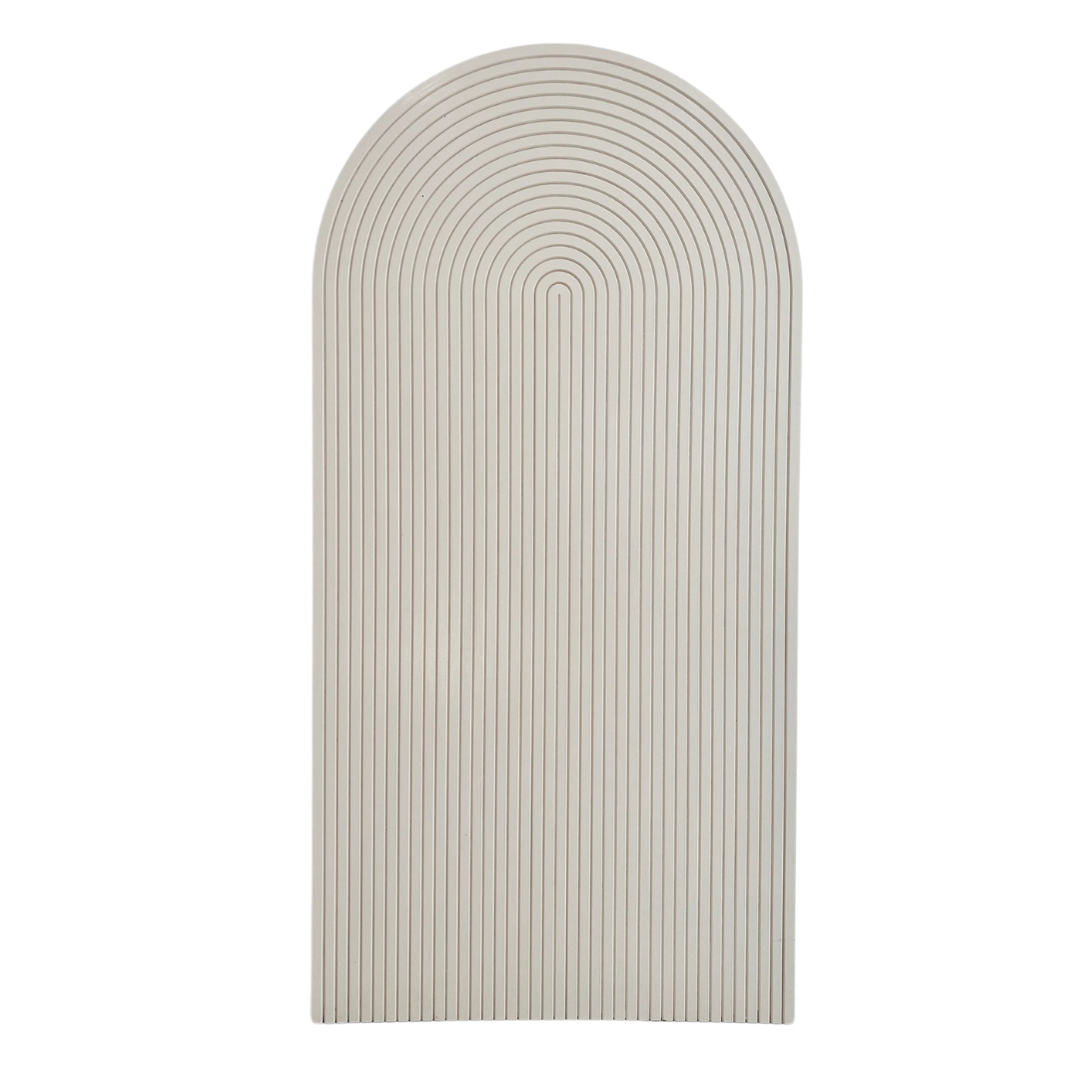 white ripple 6 ft wall