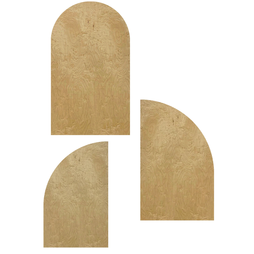 wooden walls with stands
