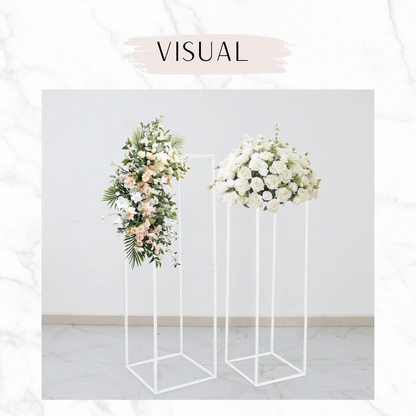 White Cake Table Stand ( 3 PC Set)