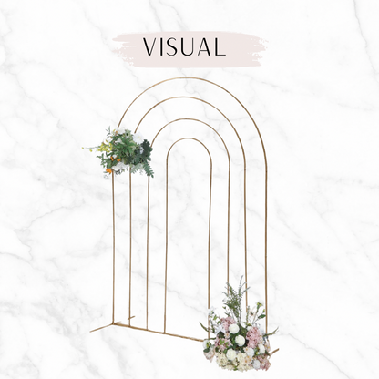 Rainbow Arch Backdrop Frame