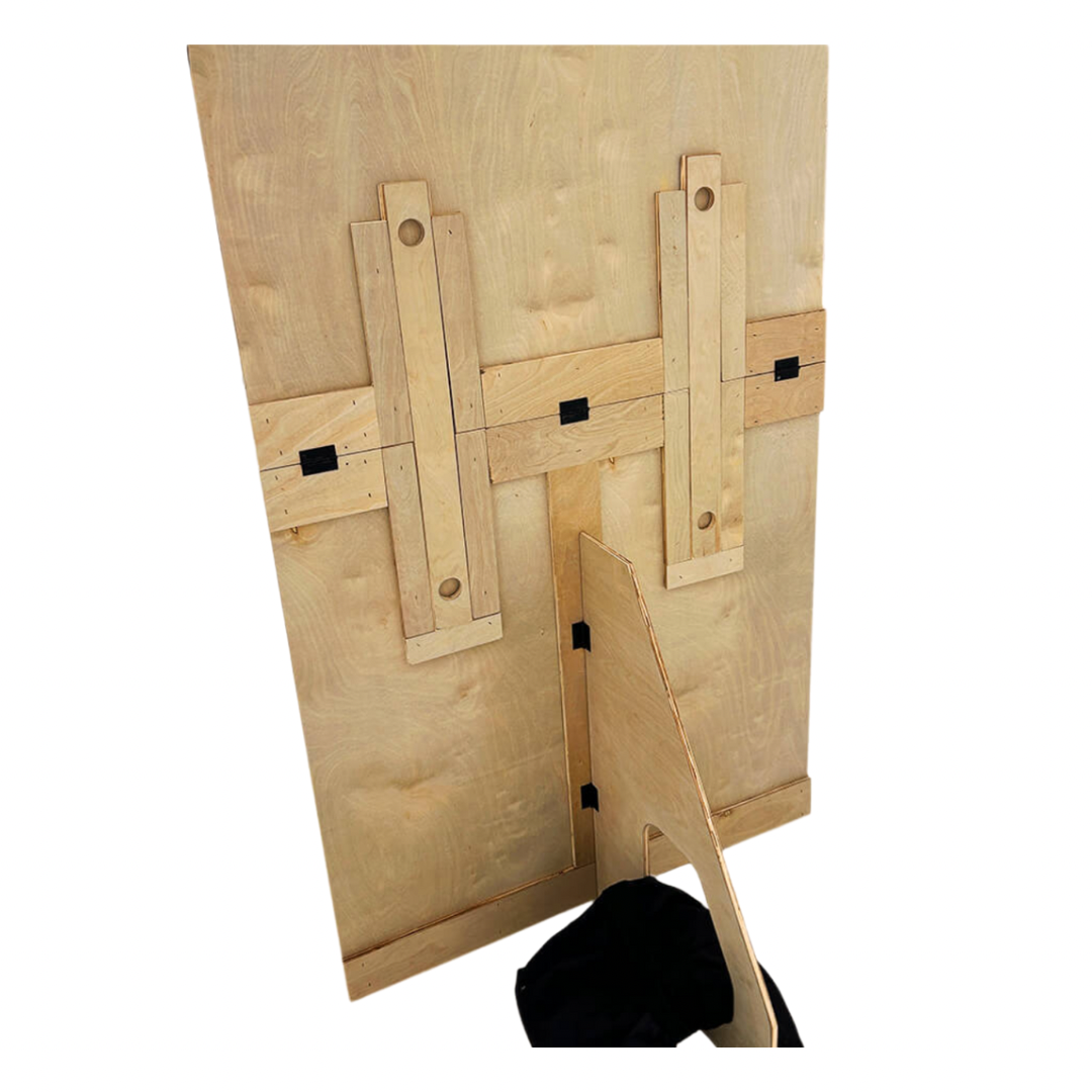7ft wooden wall