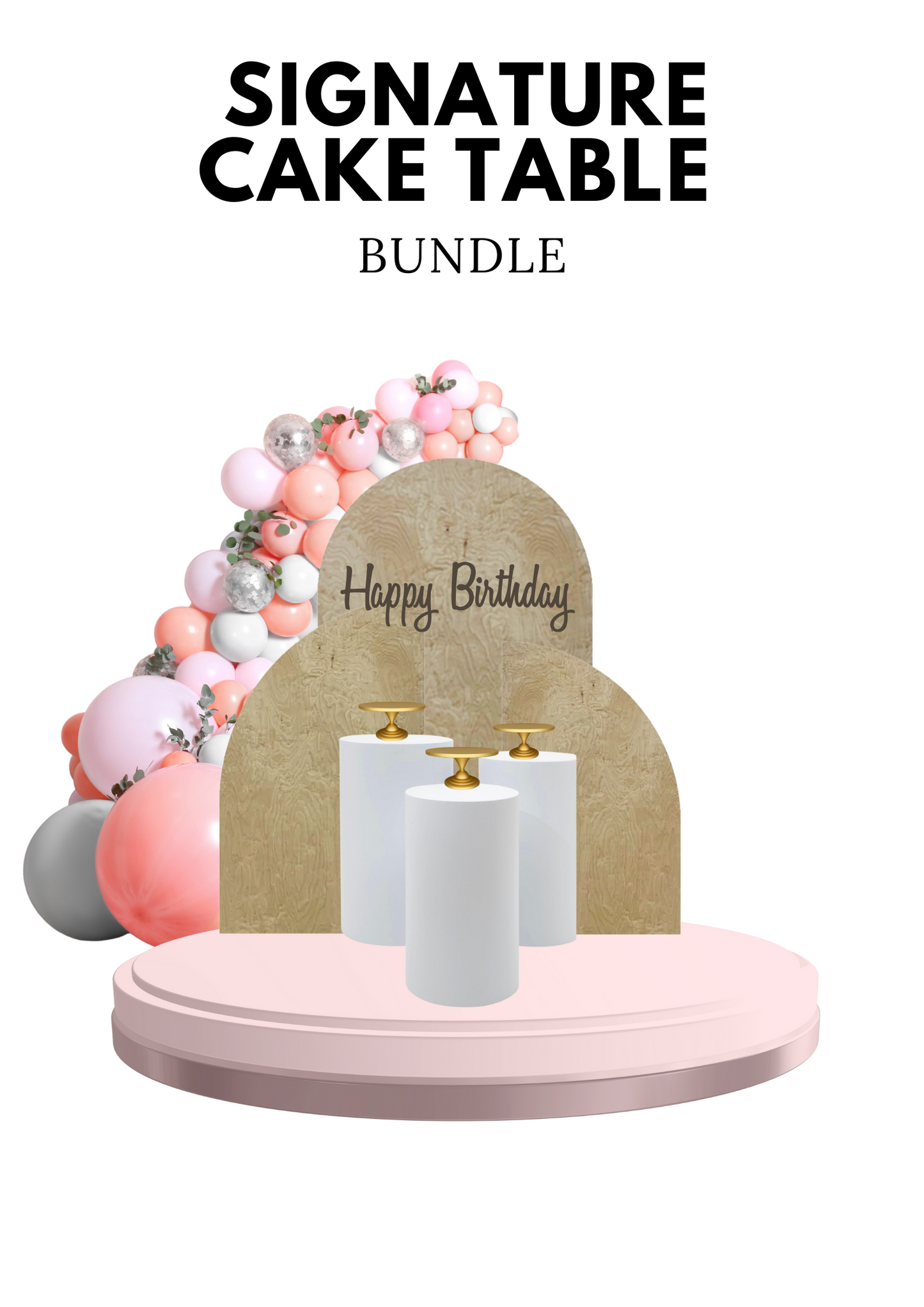 signature cake table bundle