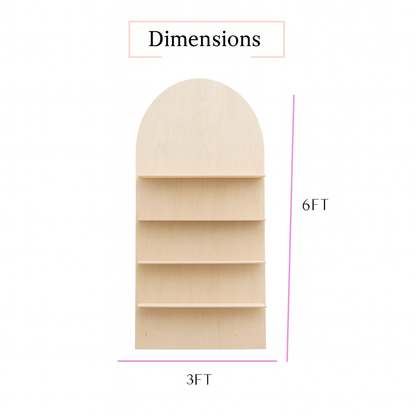 Treat Wall With Folding Shelves